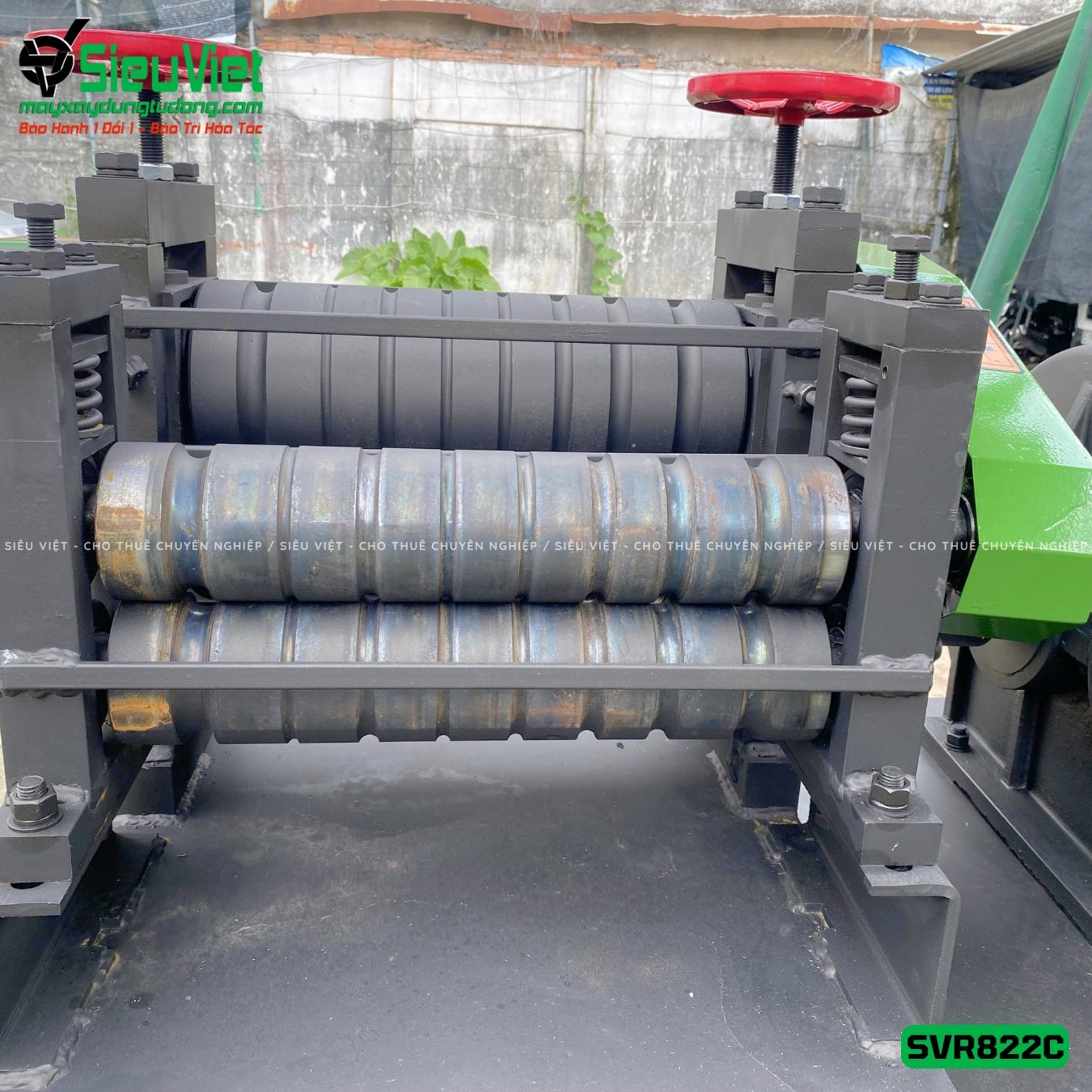 Máy duỗi sắt phế liệu phi 8-22 SVR822C (Điện 380v, 3 Pha)