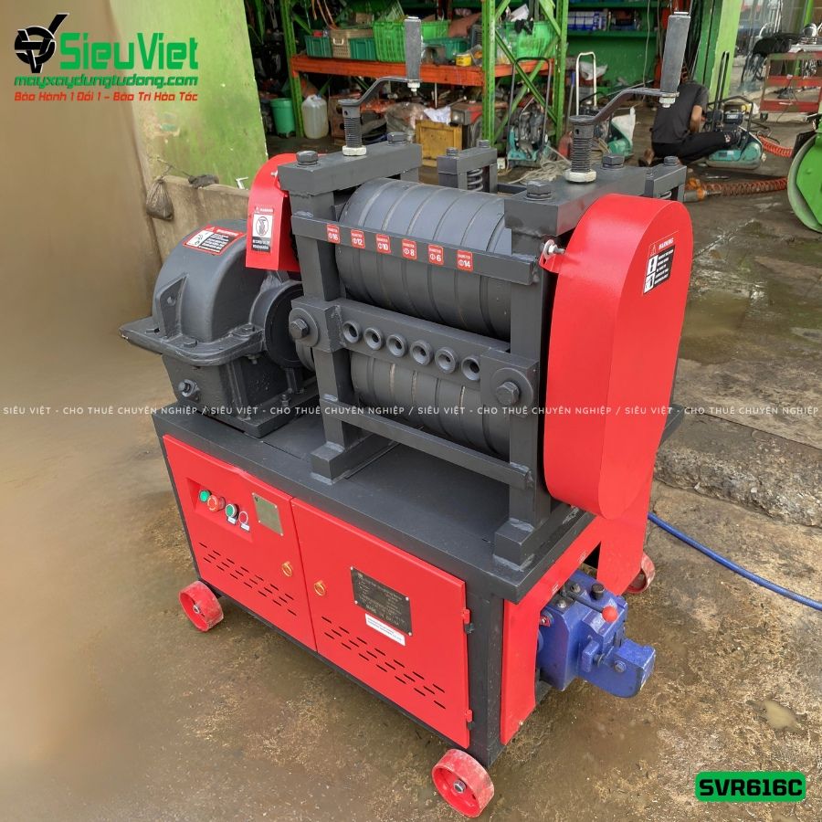 Thuê Ngày Máy duỗi sắt phế liệu phi 6-16 SVR616C (Điện 380v, 3 Pha)