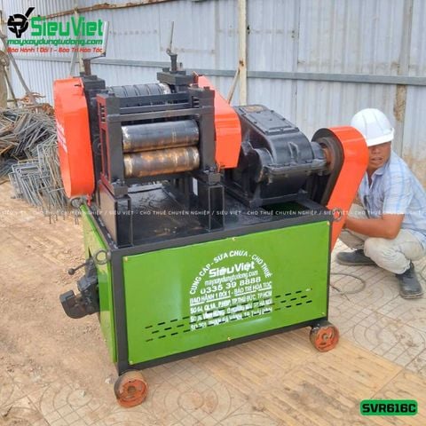 Thuê Tháng Máy duỗi sắt phế liệu phi 6 > 16mm SVR616C - Có Đầu Cắt