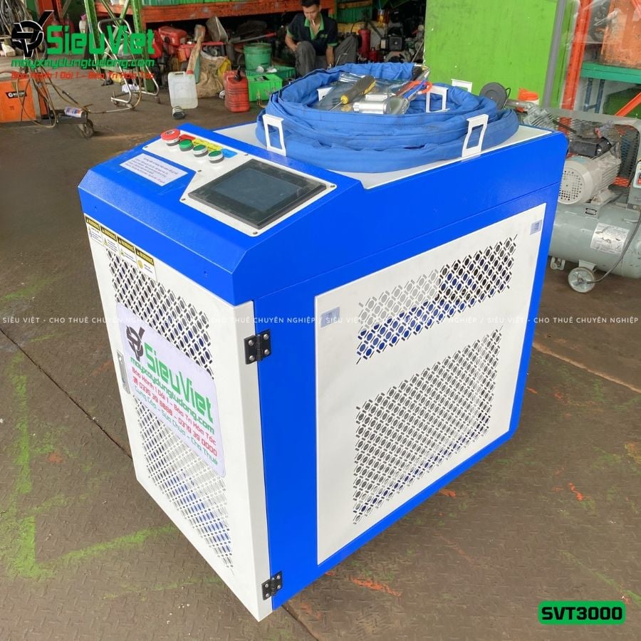 Máy laser tẩy gỉ sắt SVT3000, Công suất 3000W - Điện 380V, 3 Pha