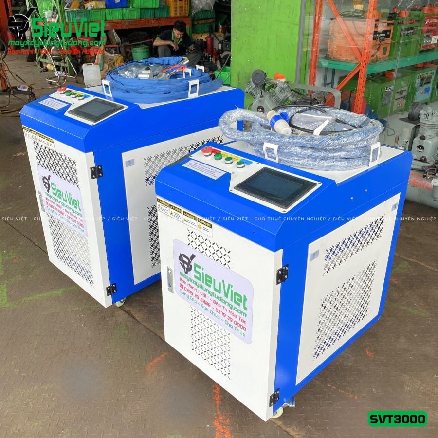 Máy laser tẩy gỉ sắt SVT3000, Công suất 3000W - Điện 380V, 3 Pha
