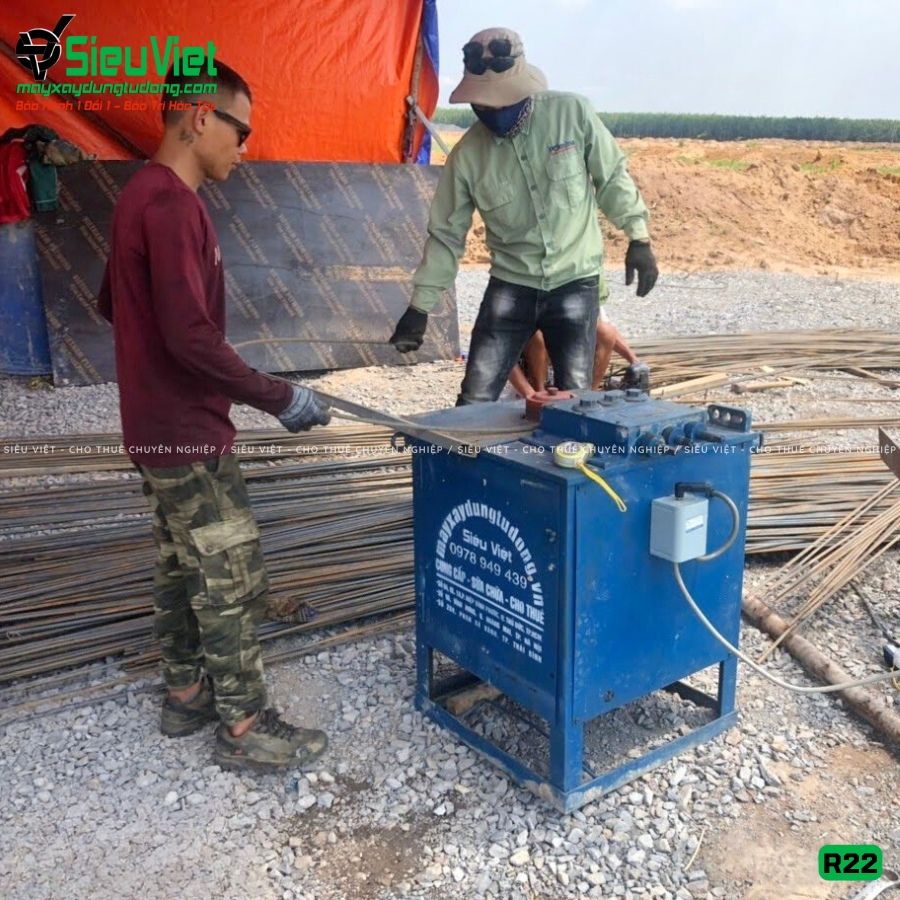Thuê Tháng Máy uốn tròn sắt phi 10-20 R22 - Điện 380V, 3 Pha