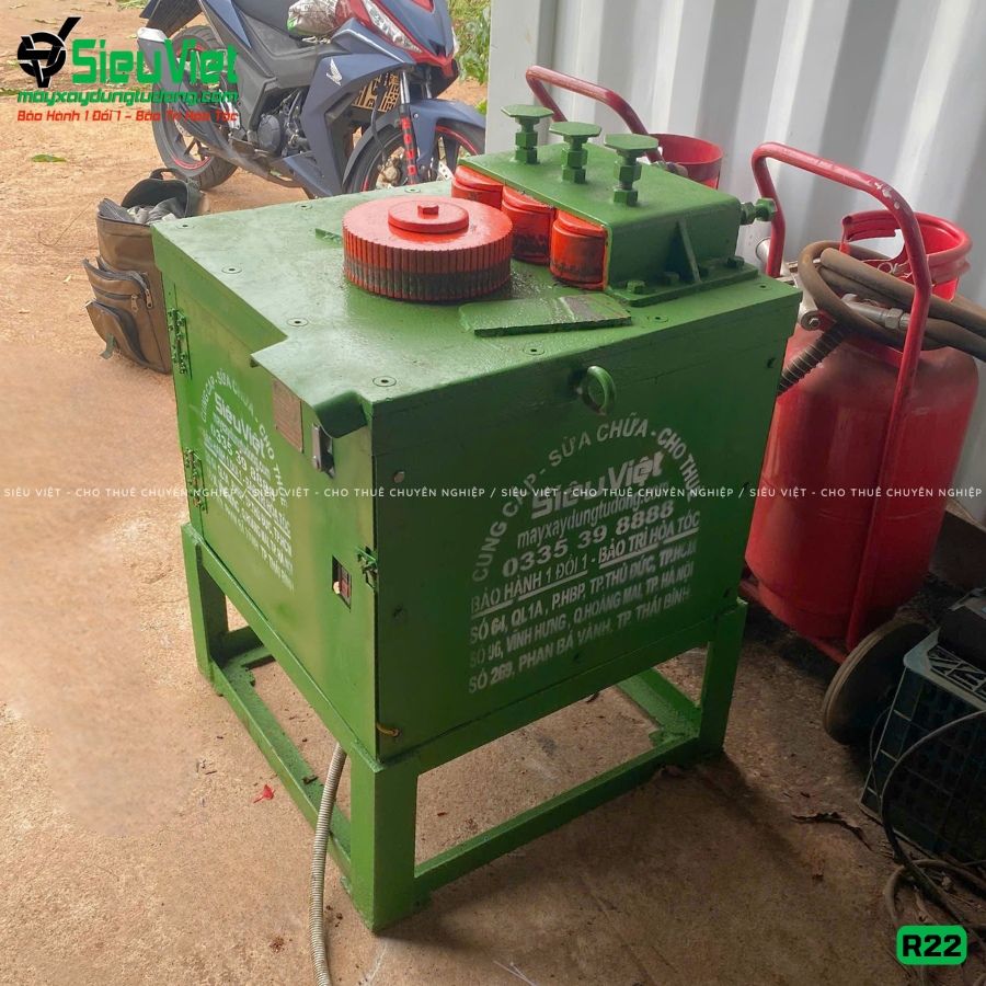 Thuê Tháng Máy uốn tròn sắt phi 10-20 R22 - Điện 380V, 3 Pha