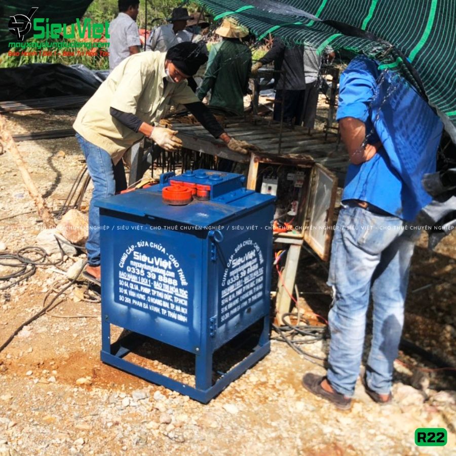 Thuê Tháng Máy uốn tròn sắt phi 10-20 R22 - Điện 380V, 3 Pha