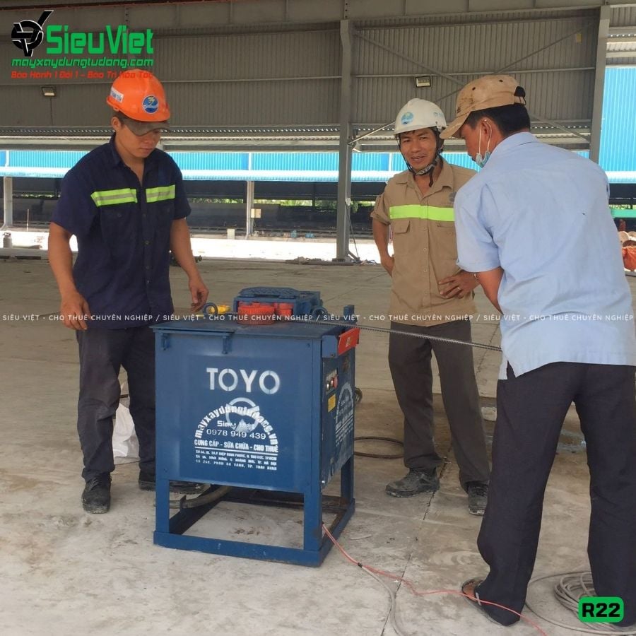 Thuê Tháng Máy uốn tròn sắt phi 10-20 R22 - Điện 380V, 3 Pha