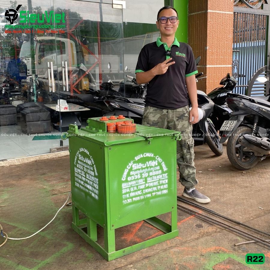 Thuê Tháng Máy uốn tròn sắt phi 10-20 R22 - Điện 380V, 3 Pha
