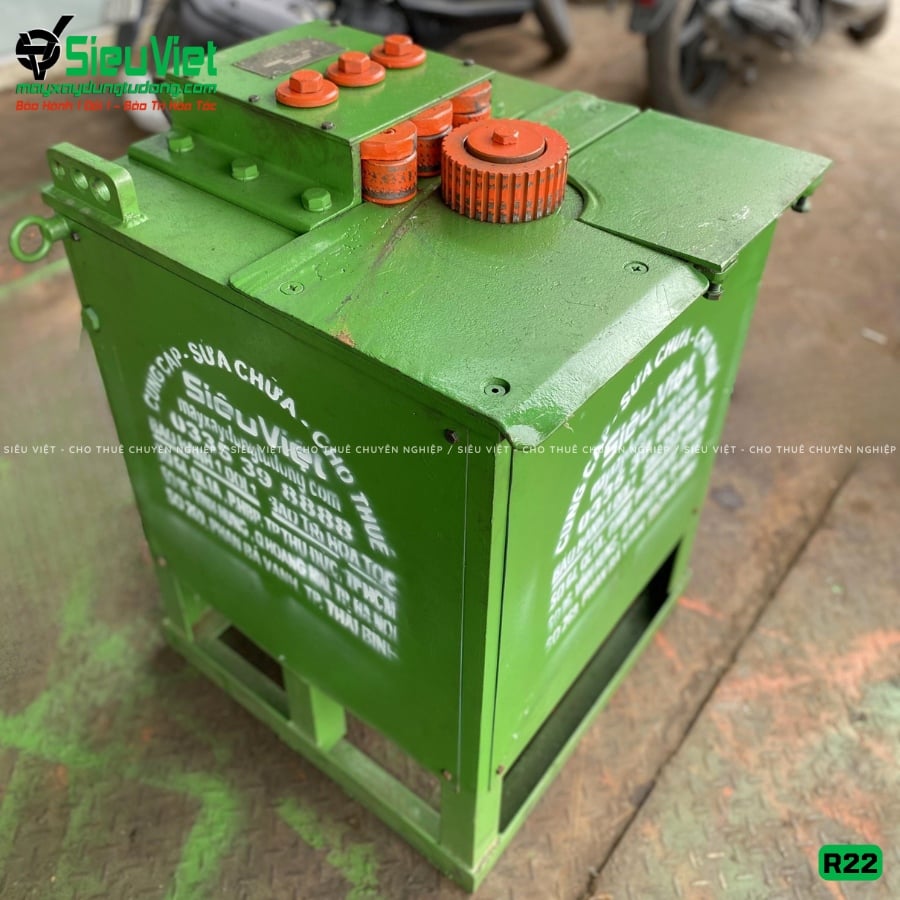 (Cho Thuê Tháng) Máy uốn tròn sắt phi 10-22mm R22 Nhật Bản - Điện 380V, 3 Pha