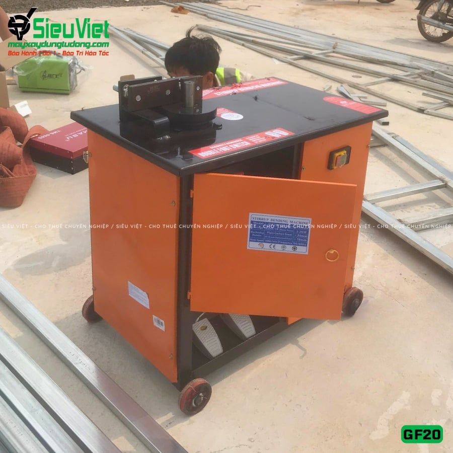 Máy uốn đai sắt GF20 Trung Quốc - Điện 220v, dân dụng