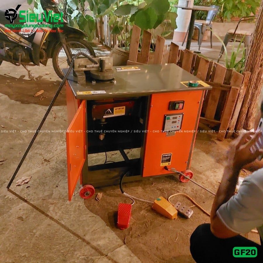 Máy uốn đai sắt GF20 Trung Quốc - Điện 220v, dân dụng