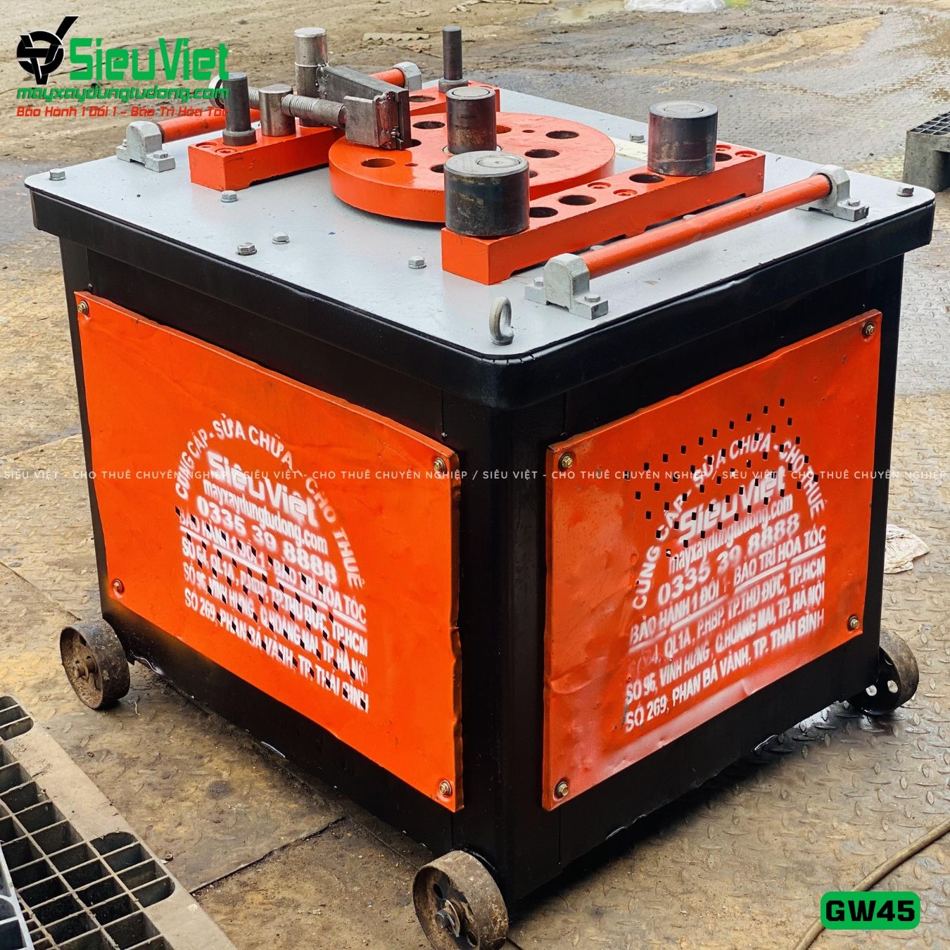 (Cũ) Máy uốn sắt GW45 Trung Quốc - Điện 380V, 3 Pha