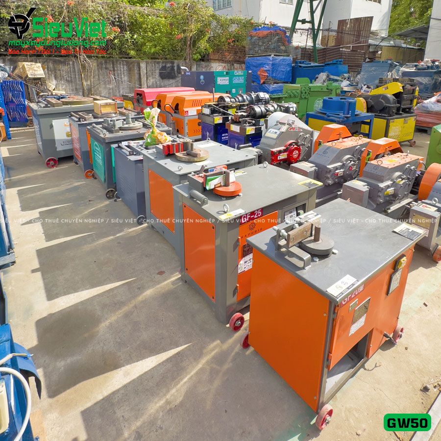 (Cũ) Máy uốn sắt GW50 Trung Quốc - Điện 380V, 3 Pha