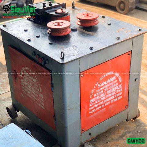 Thuê Tháng Máy uốn vòng tròn sắt xây dựng GWH32 Trung Quốc - Điện 380v, 3 Pha