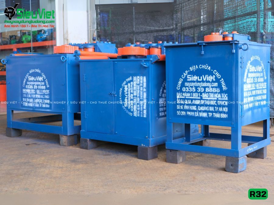 Thuê Tháng Máy uốn tròn sắt phi 12-32mm R32, R32S Nhật Bản (Điện 380V, 3 Pha)