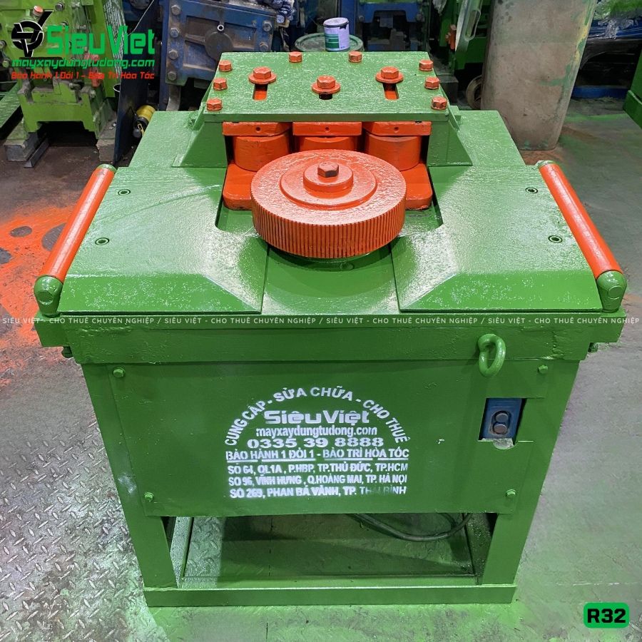 Thuê Tháng Máy uốn tròn sắt phi 12-32mm R32, R32S Nhật Bản (Điện 380V, 3 Pha)