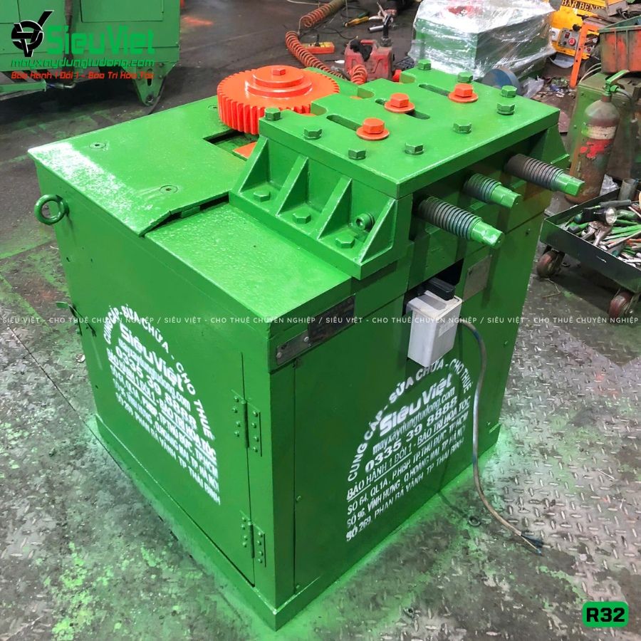 Thuê Tháng Máy uốn tròn sắt phi 12-32mm R32, R32S Nhật Bản (Điện 380V, 3 Pha)