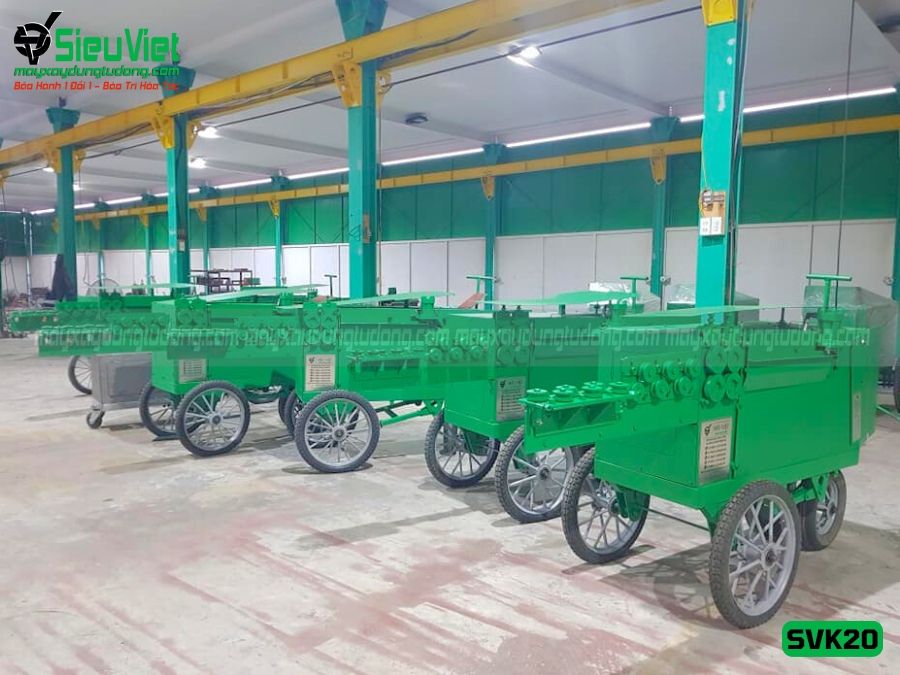 Thuê Tháng Máy bẻ đai sắt phi 6-8mm SVK20 Việt Nam - Điện 220V, 1 Pha