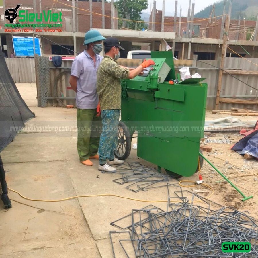 Thuê Tháng Máy bẻ đai sắt phi 6-8mm SVK20 Việt Nam - Điện 220V, 1 Pha