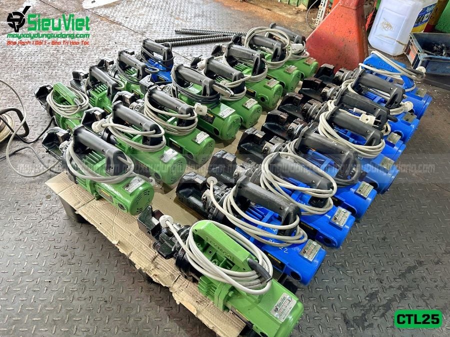 (Cũ) Máy cắt sắt thủy lực cầm tay phi 25 CTL25 Hàn Quốc - Điện 220V, 1 pha