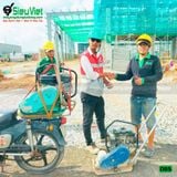 (Cho Thuê Ngày) Máy đầm bàn 50-59Kg DB5 Nhật Bản - Động cơ xăng