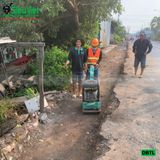 (Cho Thuê Ngày) Máy đầm bàn thủy lực 300-400Kg - Động cơ diesel