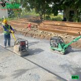 (Cho Thuê Ngày) Máy đầm bàn thủy lực 300-400Kg - Động cơ diesel