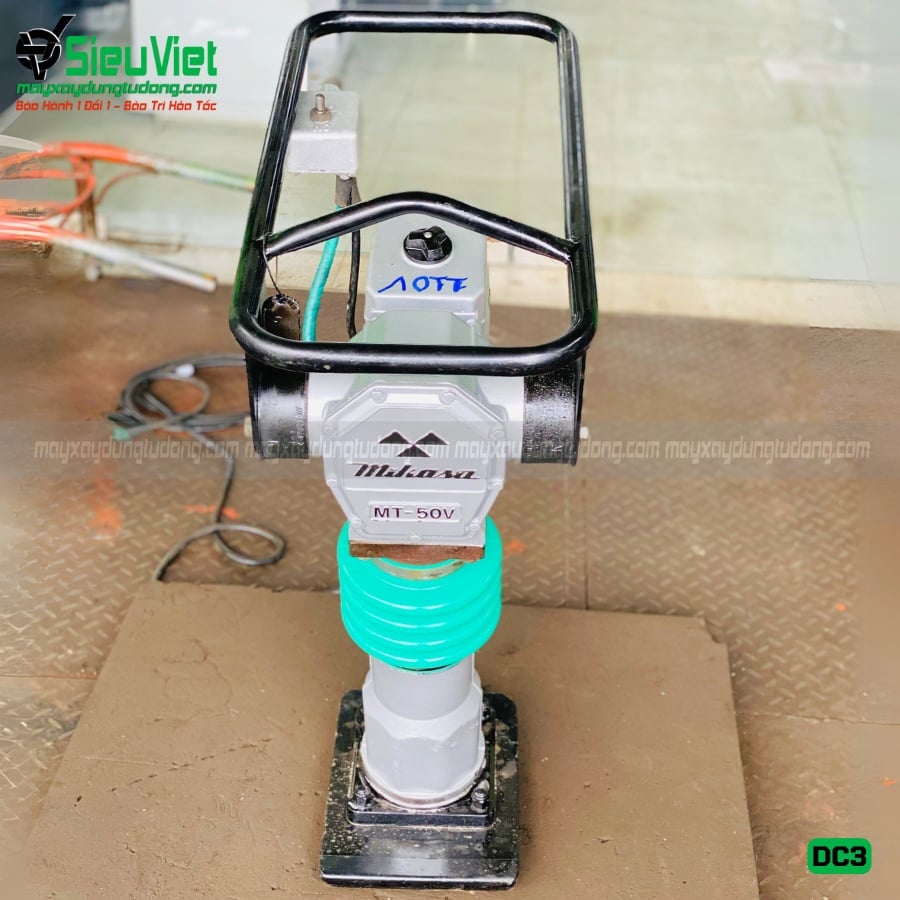 Thuê Tháng Máy đầm cóc điện 50Kg DC3 Nhật Bản - Điện 220V, 1 Pha
