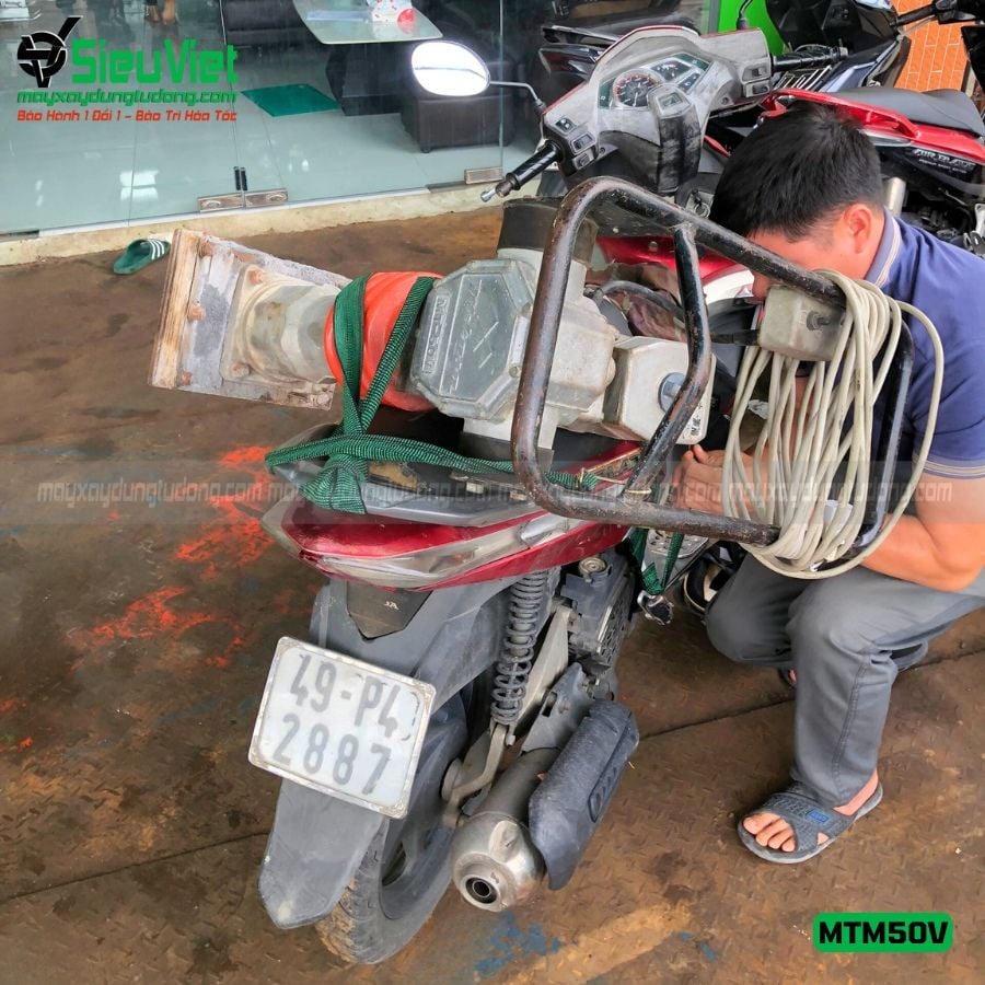 (Cũ) Máy đầm cóc MTM50V Mikasa Nhật Bản (Điện)