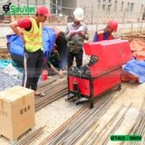 (Cho Thuê Ngày) Máy duỗi cắt sắt tự động D5-10 GT412 Trung Quốc - Điện 380V
