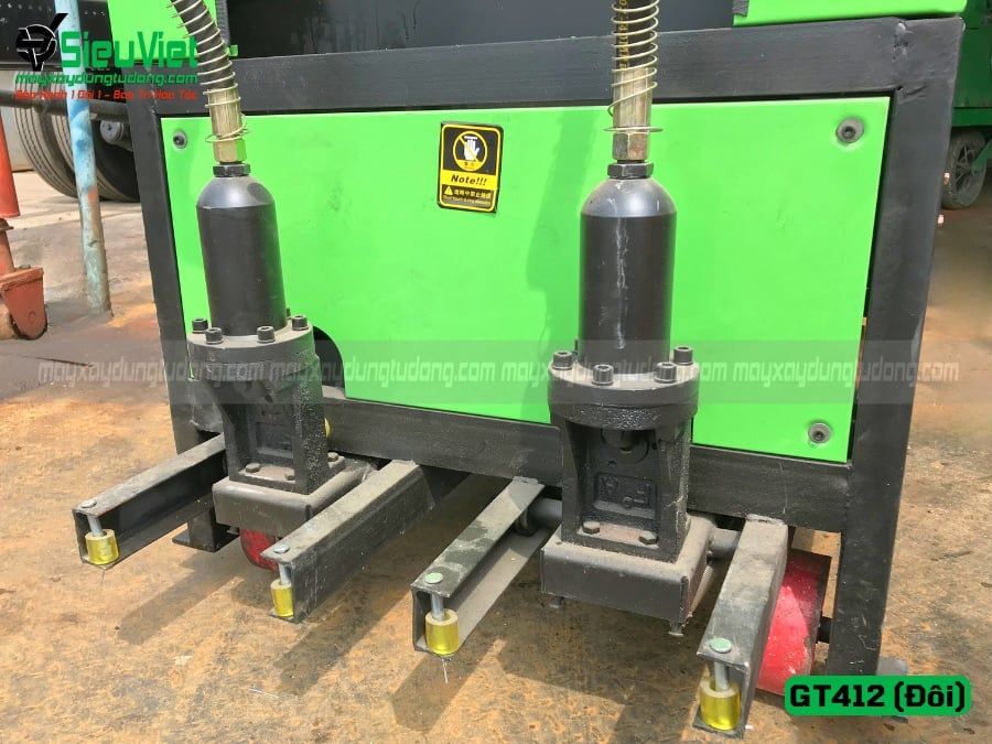 Máy duỗi cắt sắt tự động phi 5 > 10mm GT4-12 Đôi 2 giàn nắn (Điện 380v, 3 pha)