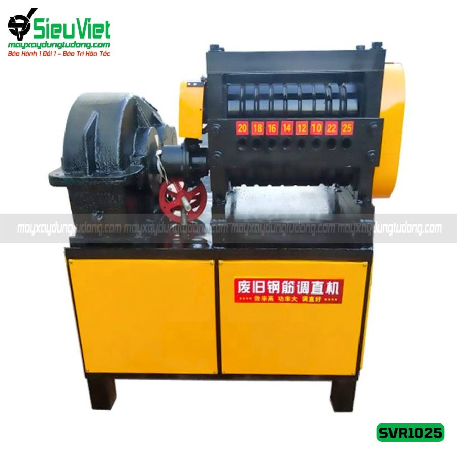 Máy duỗi sắt phế liệu phi 10-25 SVR1025 (Điện 380v, 3 Pha)