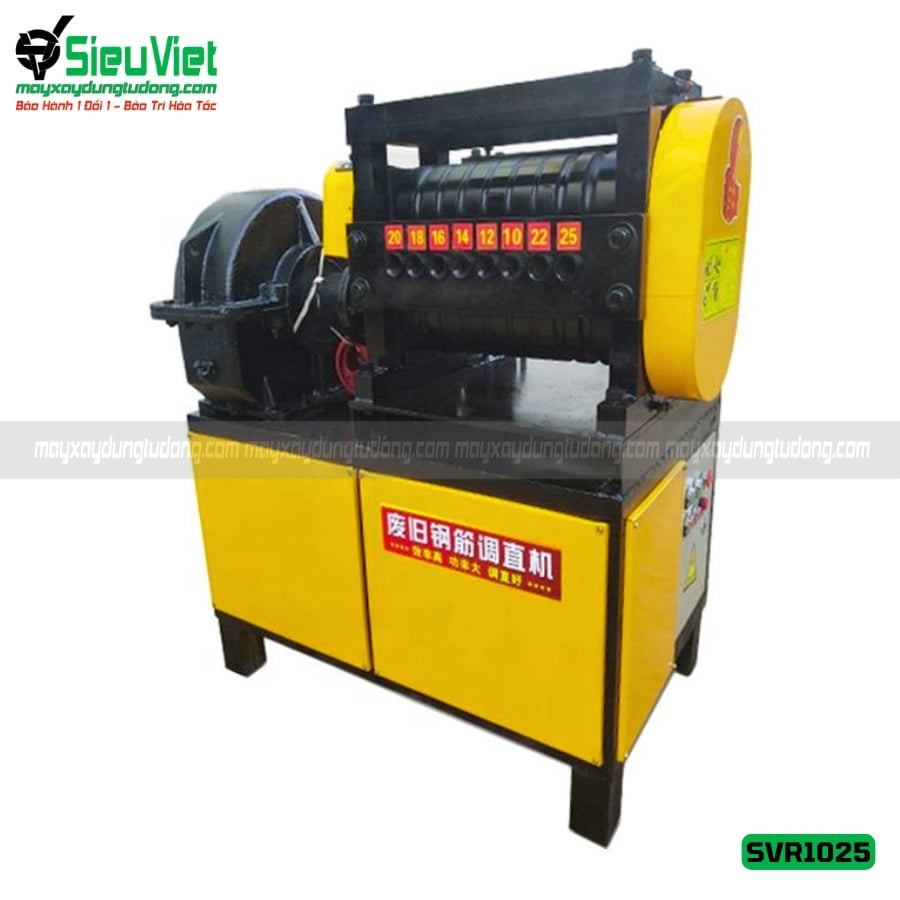 Máy duỗi sắt phế liệu, sắt rối phi 10 > 25mm SVR1025 (Điện 380V, 3 Pha)