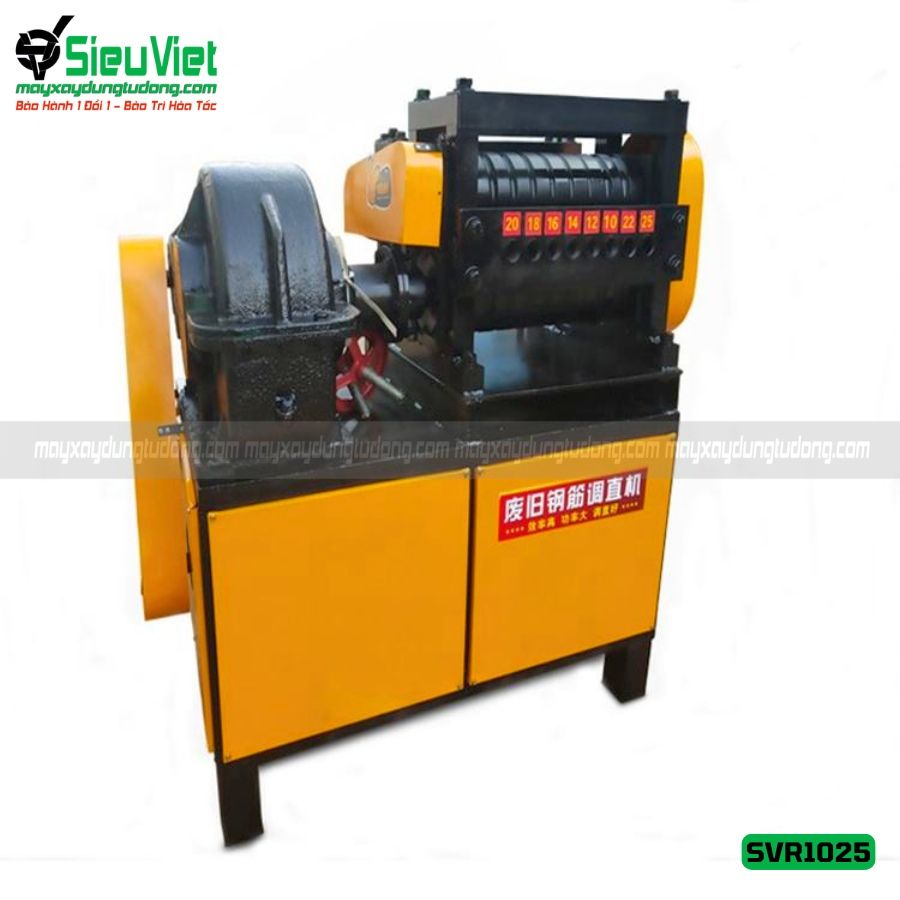 Máy duỗi sắt phế liệu phi 10-25 SVR1025 (Điện 380v, 3 Pha)