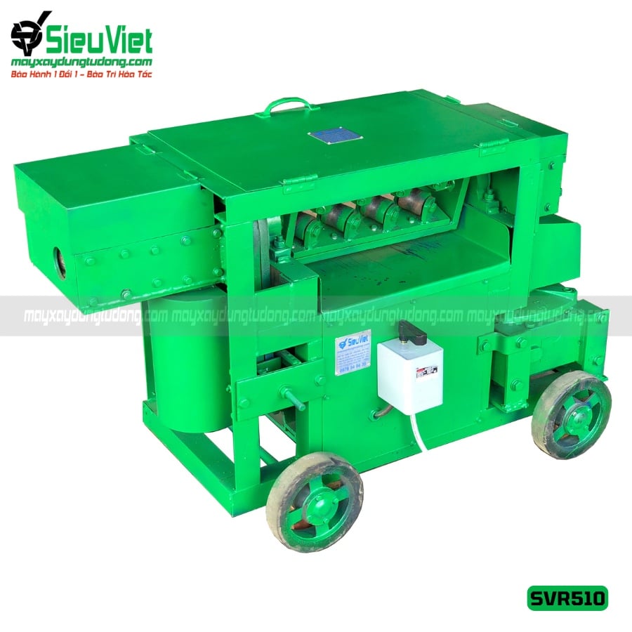 Máy duỗi sắt phế liệu, sắt rối phi 6 > 10mm SVR510 (Điện 380V, 3 Pha)