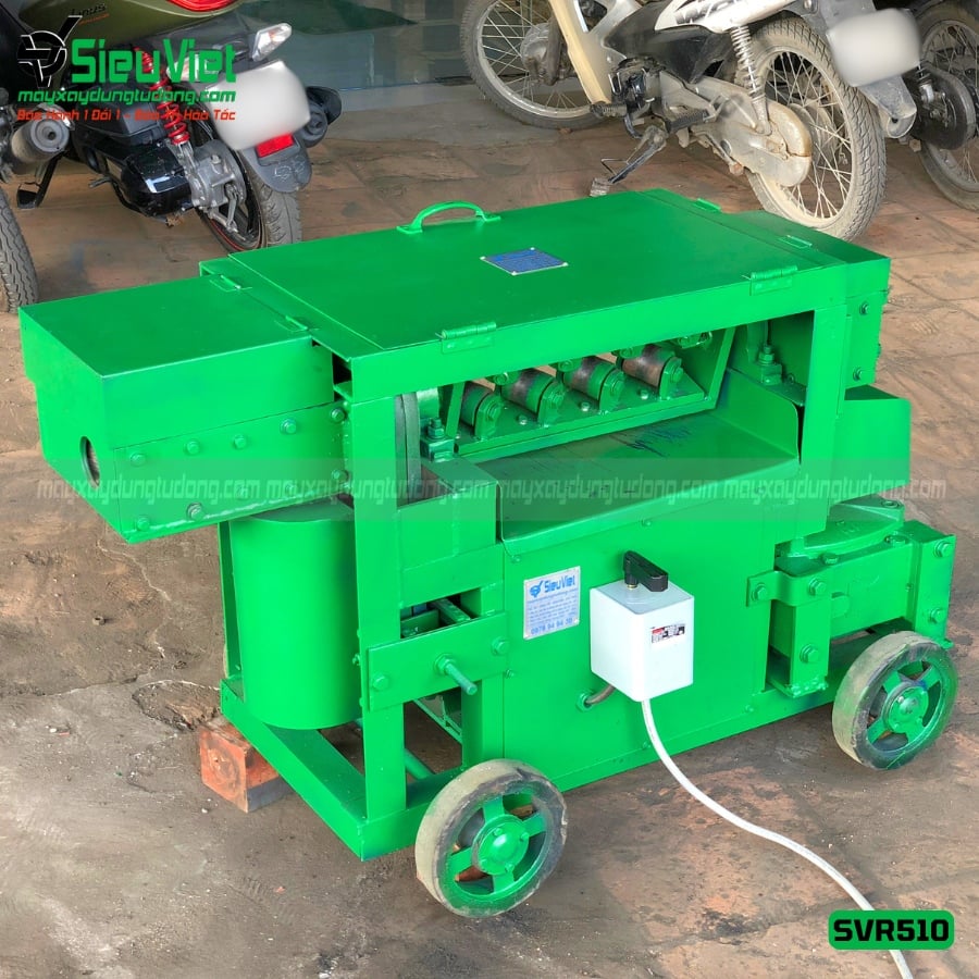 (Cho Thuê Ngày) Máy duỗi sắt phế liệu, sắt rối phi 6 > 10mm SVR510 (Điện 380V, 3 Pha)