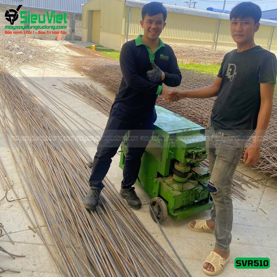 Thuê Ngày Máy duỗi sắt phế liệu phi 6 > 10mm SVR510 (Điện 380V, 3 Pha)