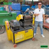 Máy duỗi sắt phế liệu, sắt rối phi 6 > 16mm SVR616C (Điện 380V, 3 Pha)