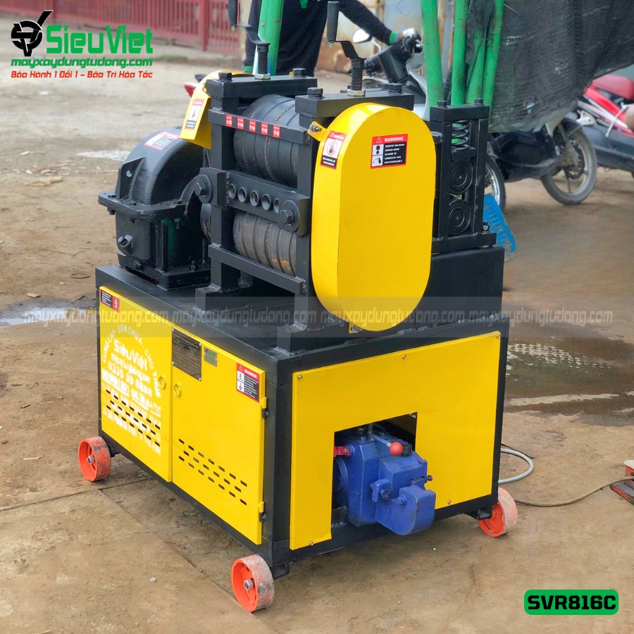 (Cho Thuê Tháng) Máy duỗi sắt phế liệu, sắt rối phi 6 > 16mm SVR616C (Điện 380V, 3 Pha)