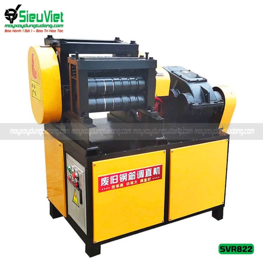 Máy duỗi sắt phế liệu, sắt rối phi 8 > 22mm SVR822 (Điện 380V, 3 Pha)