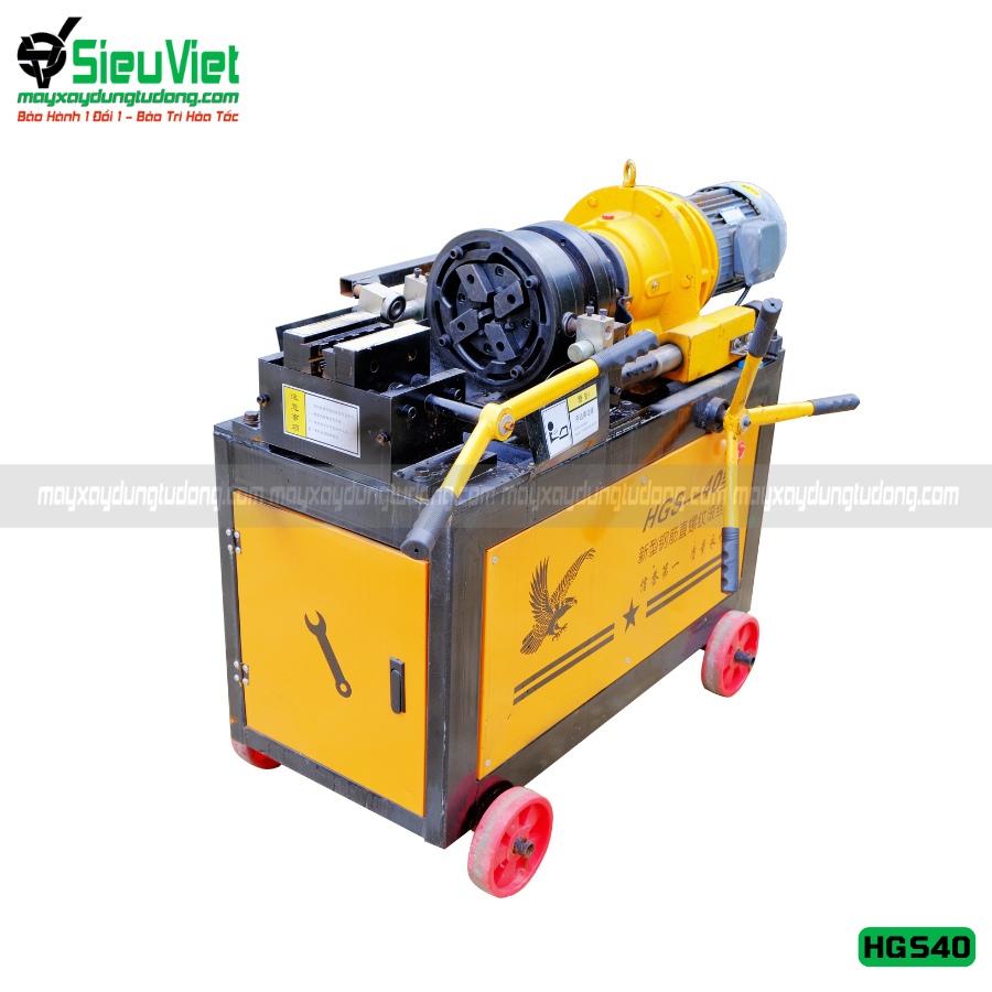 Máy tiện ren HGS40 Trung Quốc - Điện 380V, 3 Pha