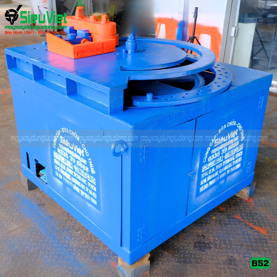 (Cho Thuê Tháng) Máy uốn sắt phi 10-51mm B52 Nhật Bản - Điện 380V, 3 Pha