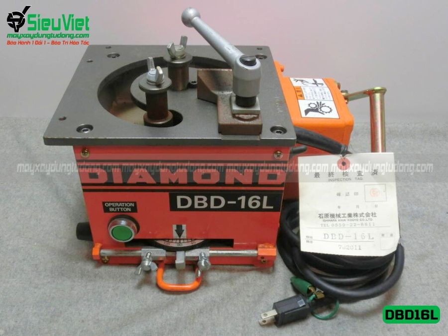 Máy uốn sắt DBD-16L Diamond Nhật Bản - Điện 220v, 1 Pha