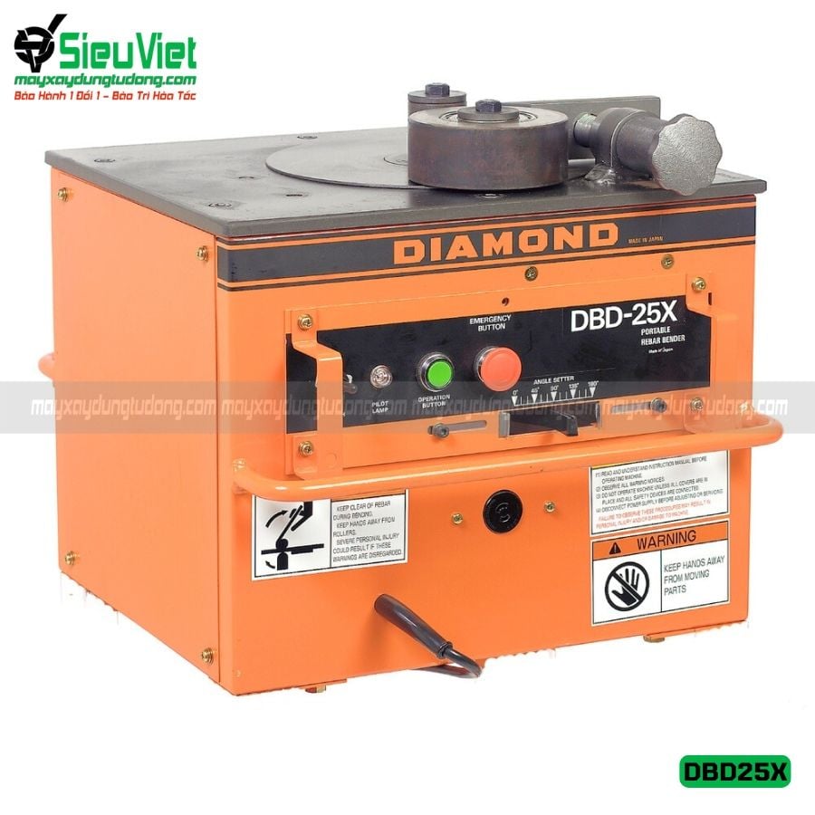 Máy uốn sắt phi 25 Diamond DBD-25X Nhật Bản - Điện 220v, 1 Pha