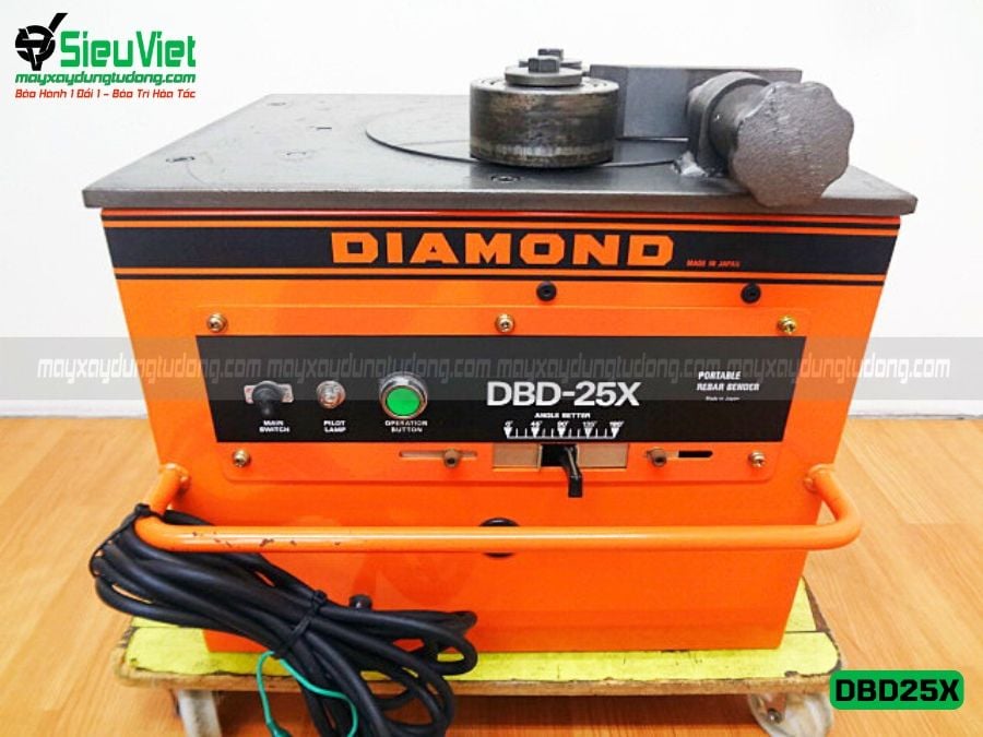 Máy uốn sắt phi 25 Diamond DBD-25X Nhật Bản - Điện 220v, 1 Pha
