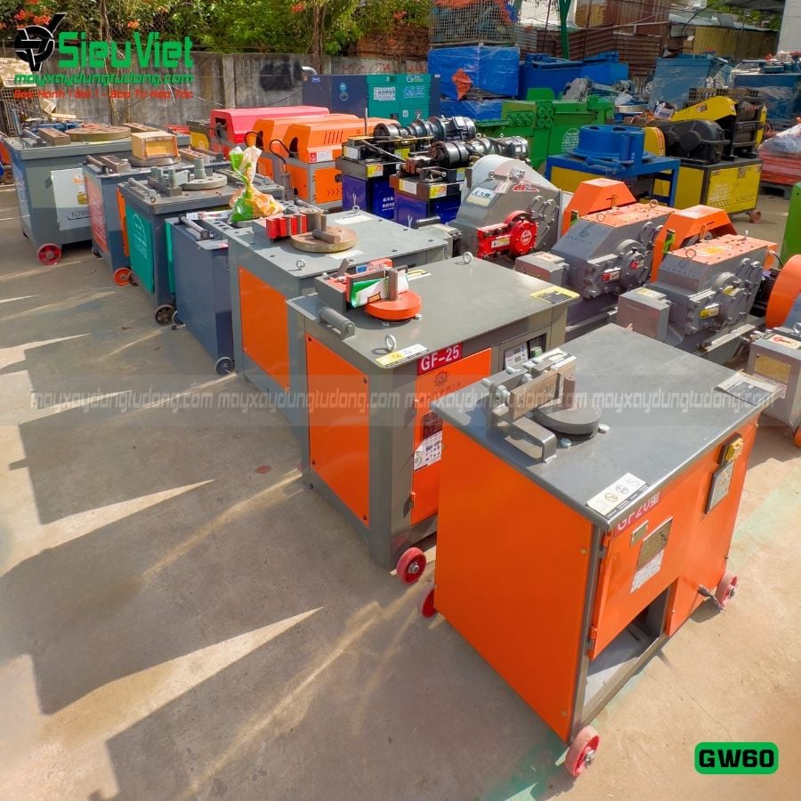 Máy uốn thép GW60 Trung Quốc - Điện 380V, 3 Pha