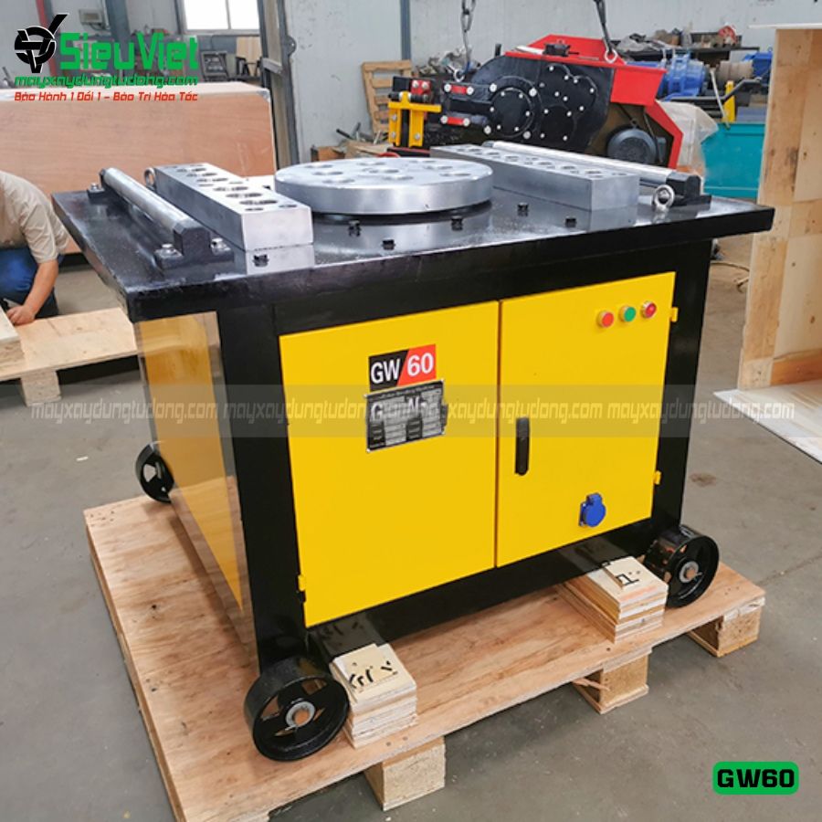 Máy uốn thép GW60 Trung Quốc - Điện 380V, 3 Pha