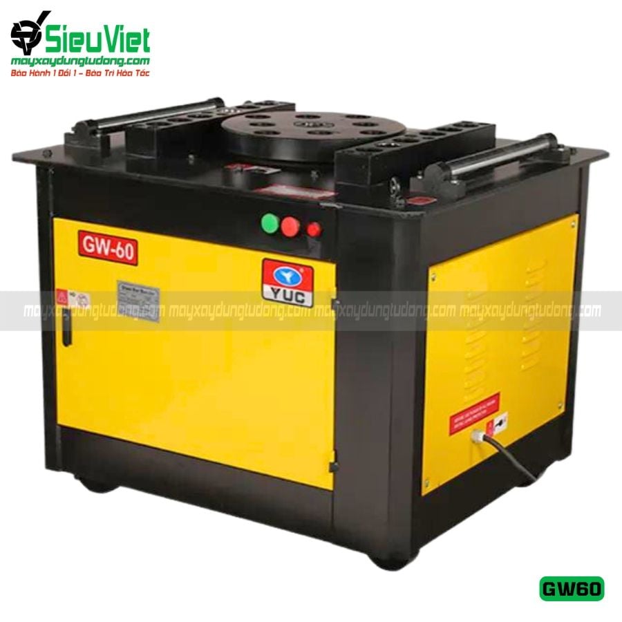 Máy uốn thép GW60 Trung Quốc - Điện 380V, 3 Pha