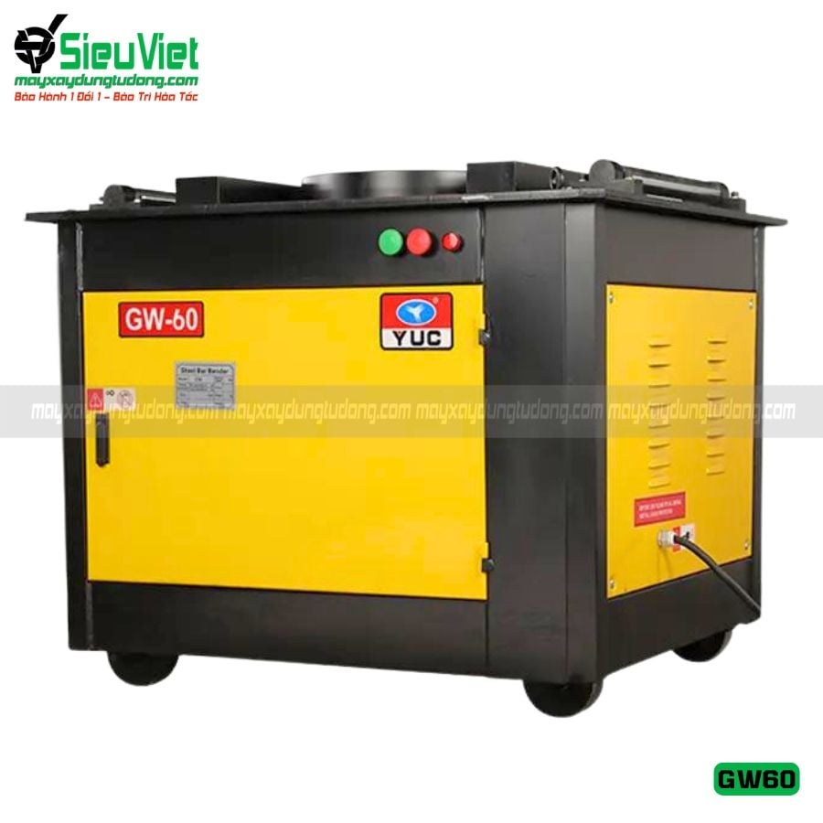 Máy uốn thép GW60 Trung Quốc - Điện 380V, 3 Pha