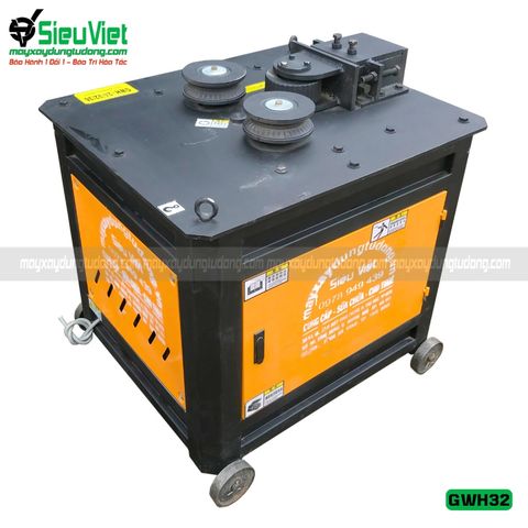 Máy uốn vòng tròn sắt xây dựng GWH32 Trung Quốc - Điện 380v, 3 Pha