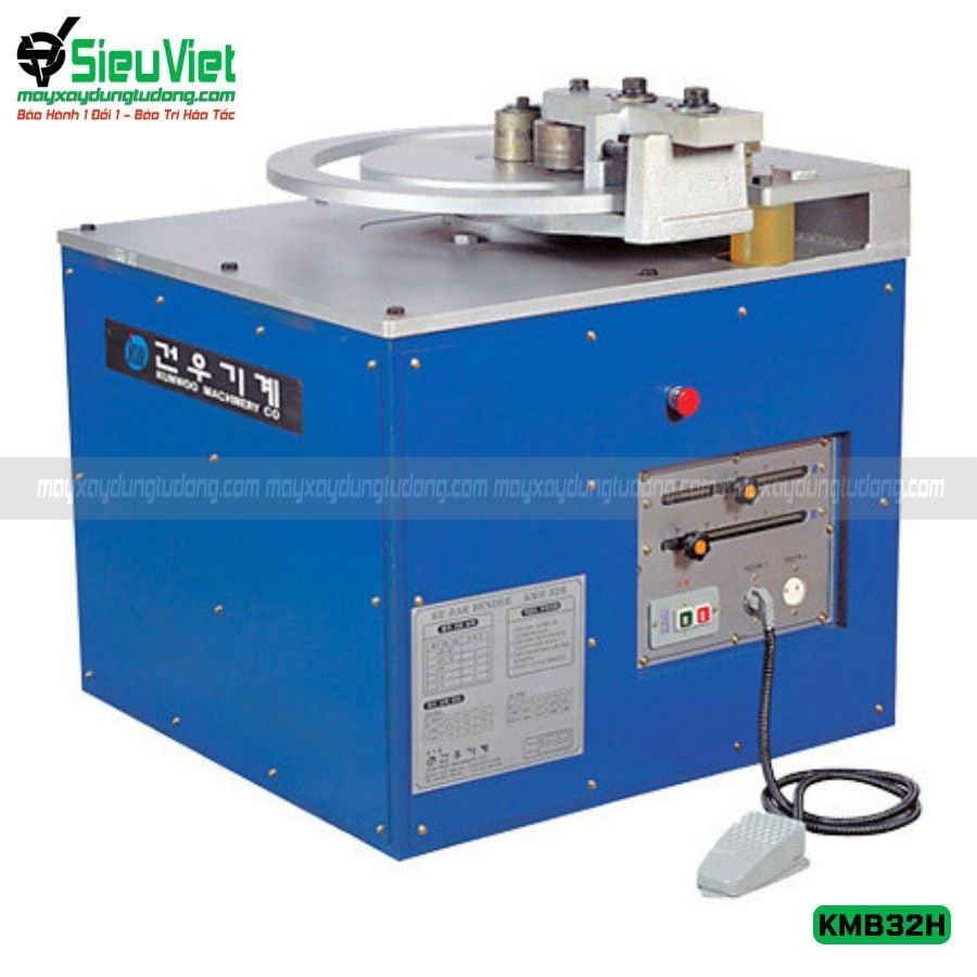 Máy uốn sắt KMB-32H Kunwoo Hàn Quốc - Điện 380v, 3 Pha