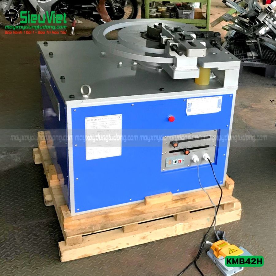 Máy uốn sắt KMB-42H Kunwoo Hàn Quốc - Điện 380v, 3 Pha